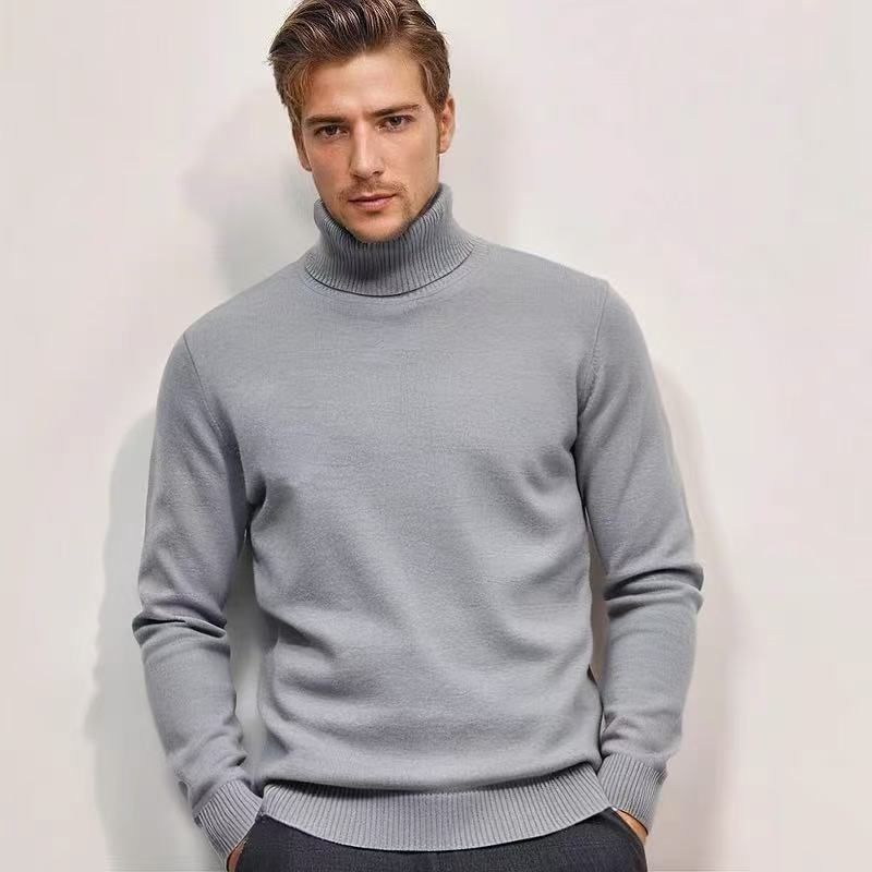 Men’s Roll-Neck Jumper – Slim Silhouette in Smooth Knit
