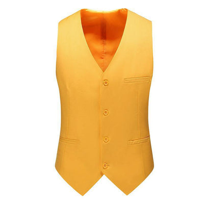 Men’s Satin Waistcoat Set – Traditional Formal Layer with Tie and Pocket Square
