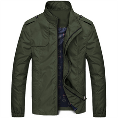 Men’s Lightweight Field Jacket – Stand-Collar Utility Layer for Transitional Wear