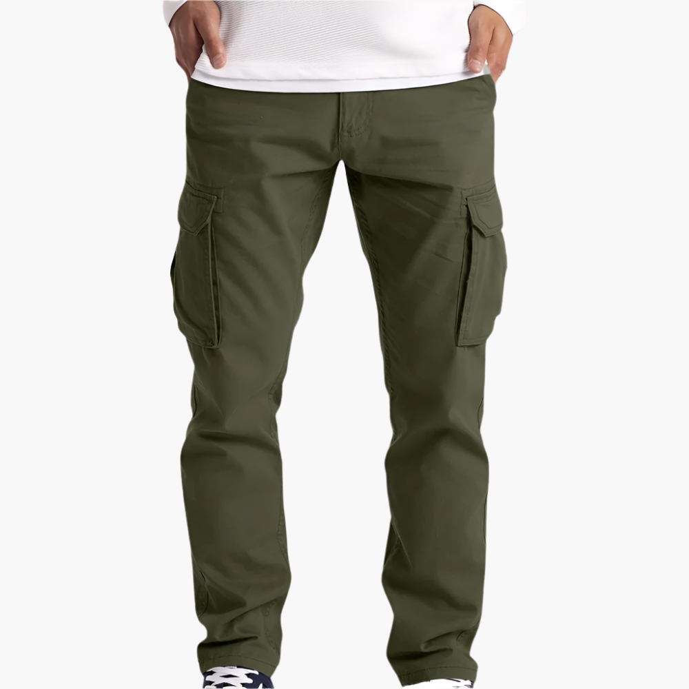 Men’s Cargo Trousers – Adjustable Waistband with Thigh Pockets