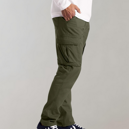 Men’s Cargo Trousers – Adjustable Waistband with Thigh Pockets