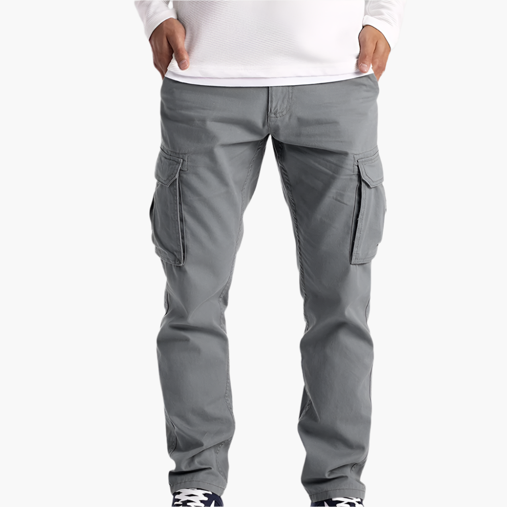 Men’s Cargo Trousers – Adjustable Waistband with Thigh Pockets