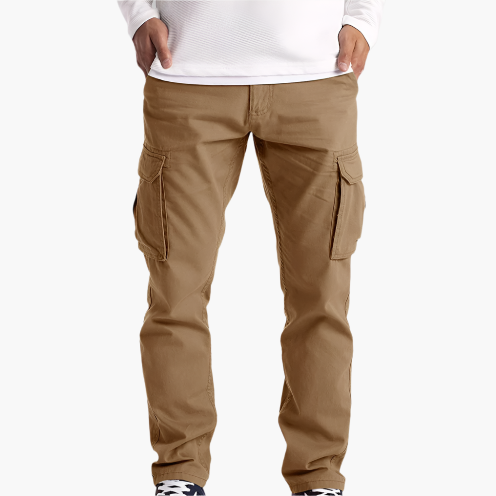 Men’s Cargo Trousers – Adjustable Waistband with Thigh Pockets