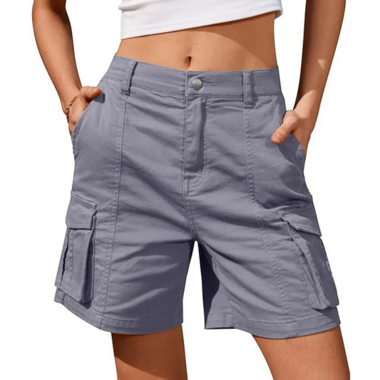 Women’s Cargo Shorts with Utility Pockets – Relaxed Summer Style for Casual and Outdoor Wear