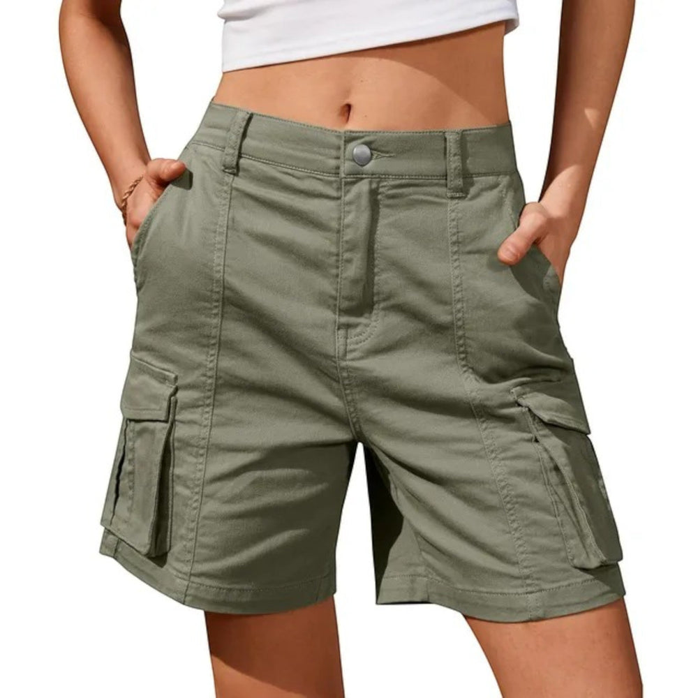 Women’s Cargo Shorts with Utility Pockets – Relaxed Summer Style for Casual and Outdoor Wear