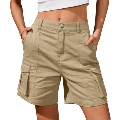 Women’s Cargo Shorts with Utility Pockets – Relaxed Summer Style for Casual and Outdoor Wear
