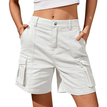Women’s Cargo Shorts with Utility Pockets – Relaxed Summer Style for Casual and Outdoor Wear