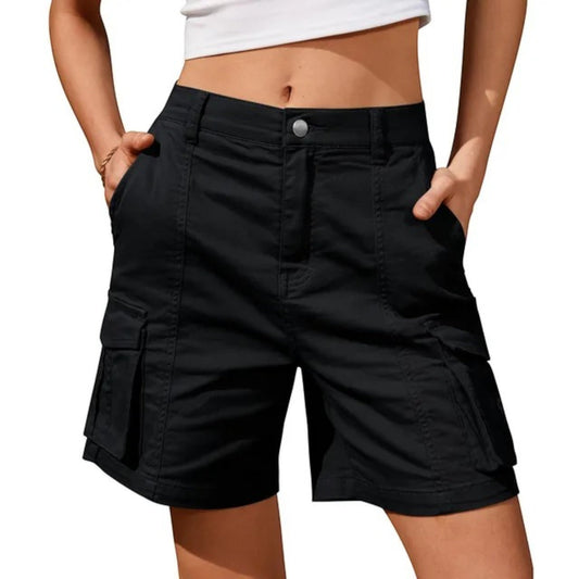 Women’s Cargo Shorts with Utility Pockets – Relaxed Summer Style for Casual and Outdoor Wear