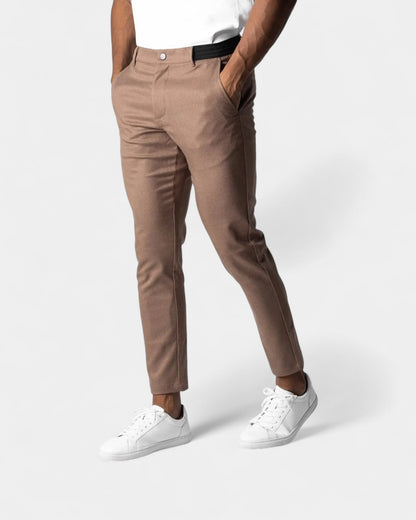 Men’s Slim Stretch Trousers – Tapered Smart-Casual Chinos for Office and Everyday Wear