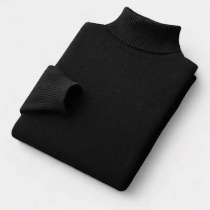Men’s Merino Roll-Neck Sweater – Polished Winter Staple for Tailored Wardrobes