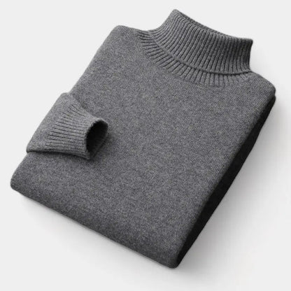 Men’s Merino Roll-Neck Sweater – Polished Winter Staple for Tailored Wardrobes