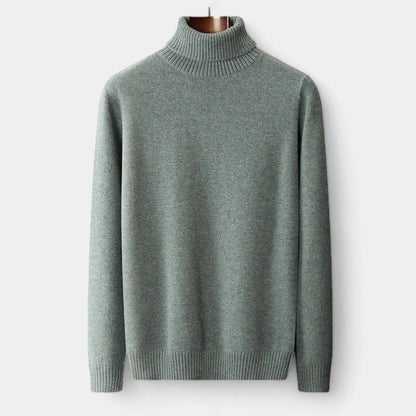 Men’s Merino Roll-Neck Sweater – Polished Winter Staple for Tailored Wardrobes