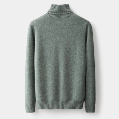 Men’s Merino Roll-Neck Sweater – Polished Winter Staple for Tailored Wardrobes