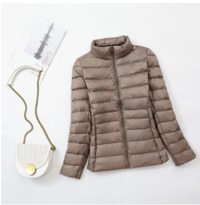 Women’s Lightweight Quilted Puffer Jacket – Warm Zip-Up Layer for Everyday Winter Wear