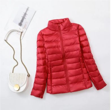 Women’s Lightweight Quilted Puffer Jacket – Warm Zip-Up Layer for Everyday Winter Wear