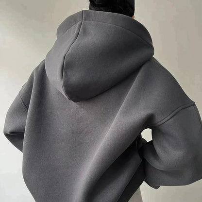 Women’s Oversized Hooded Sweatshirt – Relaxed Drop-Shoulder Pullover for Everyday Comfort