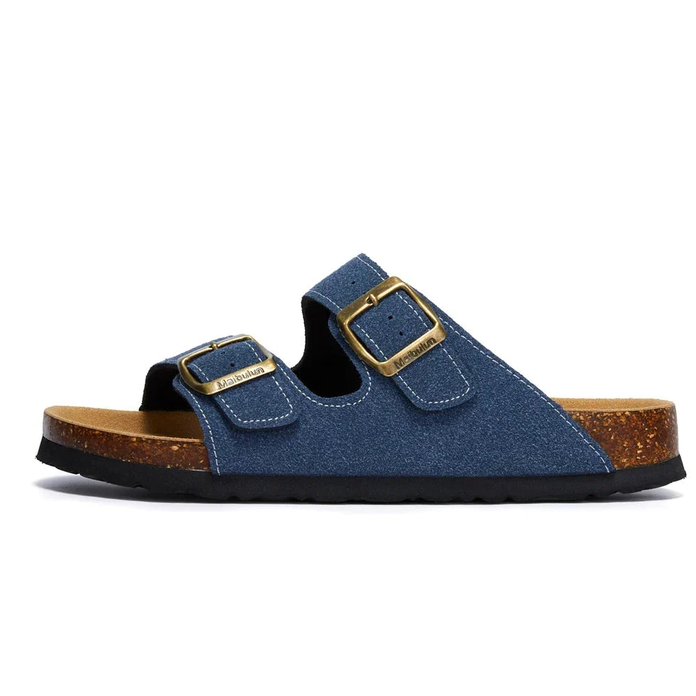 Women’s Plush-Lined Buckle Winter Slippers – Cosy Indoor Outdoor Sandals