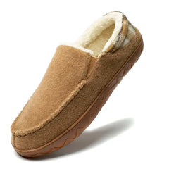 Men’s Plush-Lined Winter Slippers – Warm Non-Slip Indoor Outdoor House Shoes for Everyday Cold-Weather Comfort
