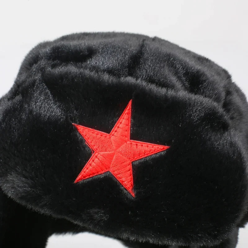 Unisex Faux-Fur Trapper Hat – Insulated Winter Headwear with Extended Ear Flaps