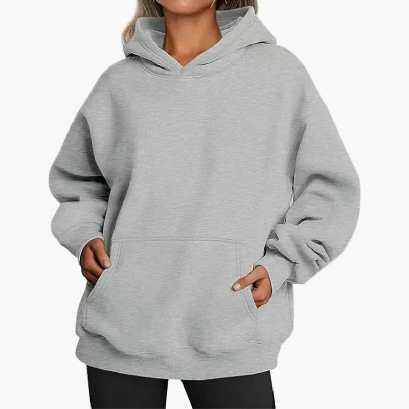 Women’s Oversized Hoodie – Kangaroo Pocket with Large Hood