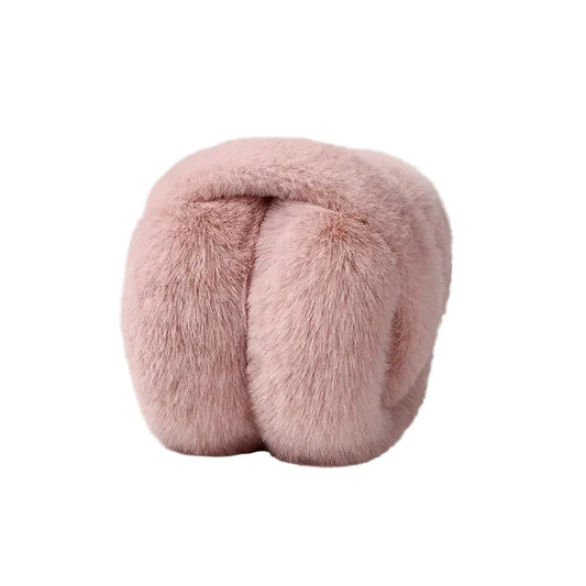 Women’s Plush Faux-Fur Winter Earmuffs – Foldable Adjustable Warm Ear Covers for Outdoor Cold-Weather Wear