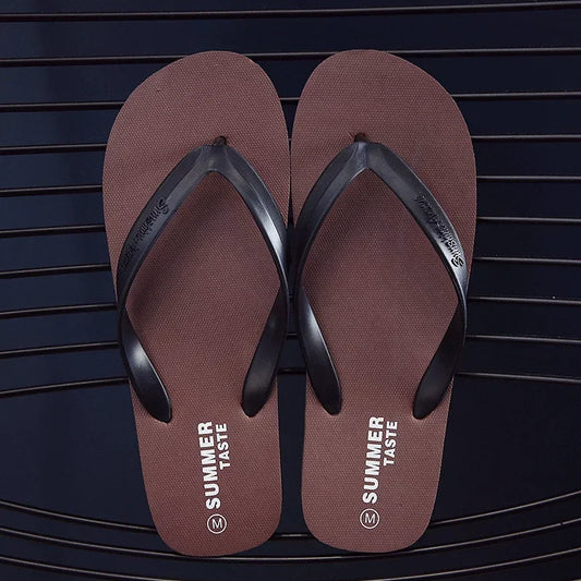 Men’s Lightweight Flip-Flops – Minimal Toe-Post Sandals with Cushioned Layered Sole for Summer Wear
