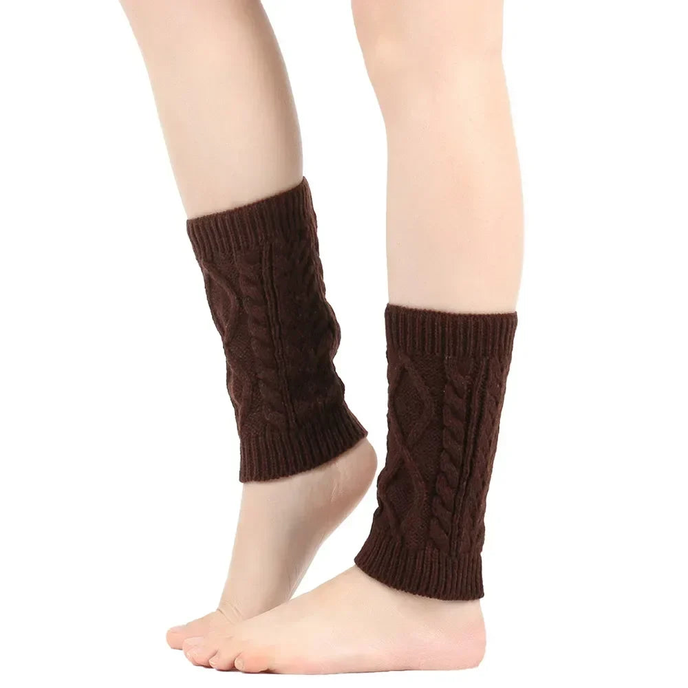 Women’s Cable-Knit Winter Leg Warmers – Soft Stretch Slouch Ankle Cuffs for Boots and Cold-Weather Layering
