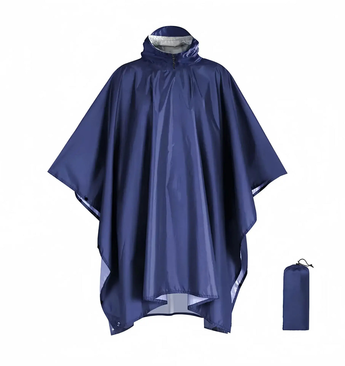 Men’s Waterproof Hooded Rain Poncho – Packable Windproof Outdoor Hiking Cape