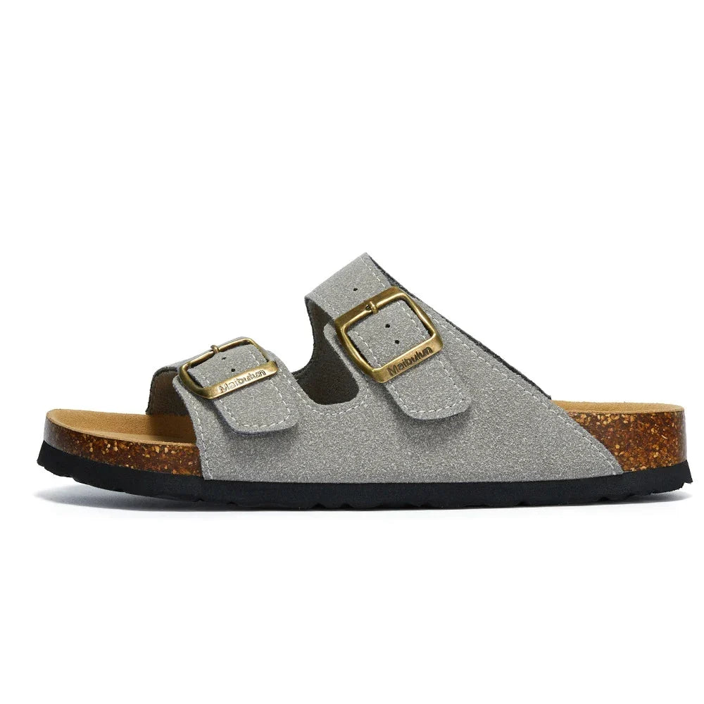 Women’s Plush-Lined Buckle Winter Slippers – Cosy Indoor Outdoor Sandals