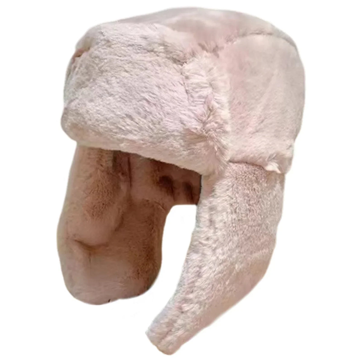 Women’s Plush Winter Trapper Hat – Soft Aviator Cap with Oversized Ear Flaps