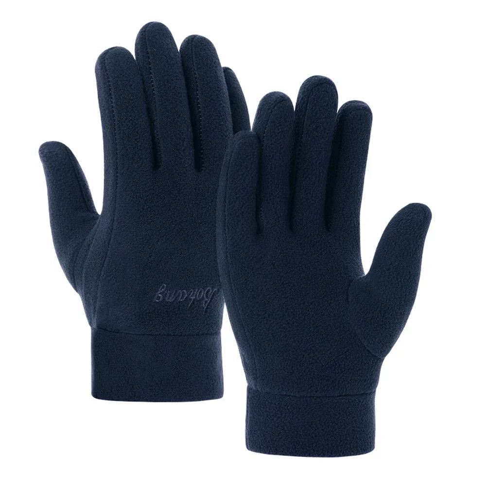 Men’s Thermal Fleece Touchscreen Winter Gloves – Windproof Warm Cycling Ski Outdoor Sports Gloves