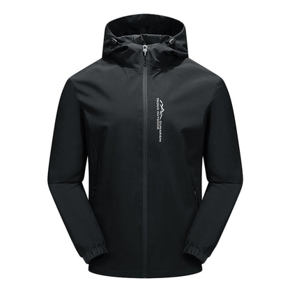 Men’s Lightweight Hooded Softshell Jacket – Streamlined Outdoor Layer for Everyday Winter Wear