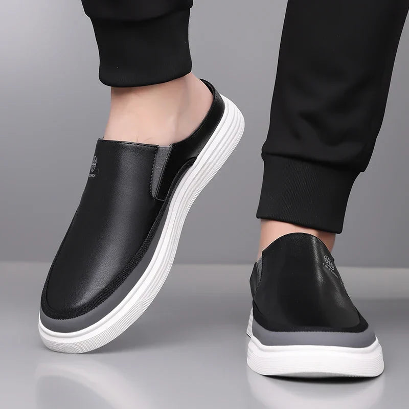 Men’s Casual Slip-On Shoes – Backless Everyday Shoes with Soft Non-Slip Sole