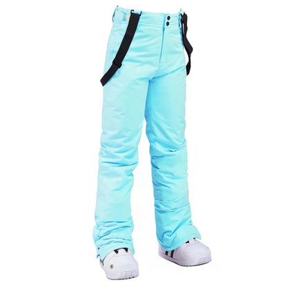 Women’s Waterproof Snowboard Trousers – Breathable Insulated Ski Pants with Adjustable Suspenders for Winter Sports
