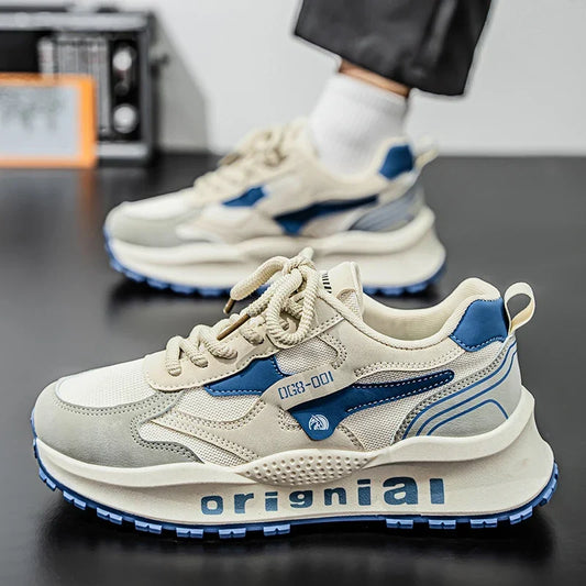 Men’s Breathable Mesh Trainers – Cushioned Casual Outdoor Sports Shoes