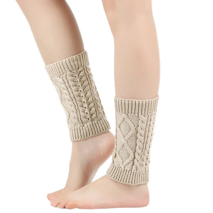 Women’s Cable-Knit Winter Leg Warmers – Soft Stretch Slouch Ankle Cuffs for Boots and Cold-Weather Layering