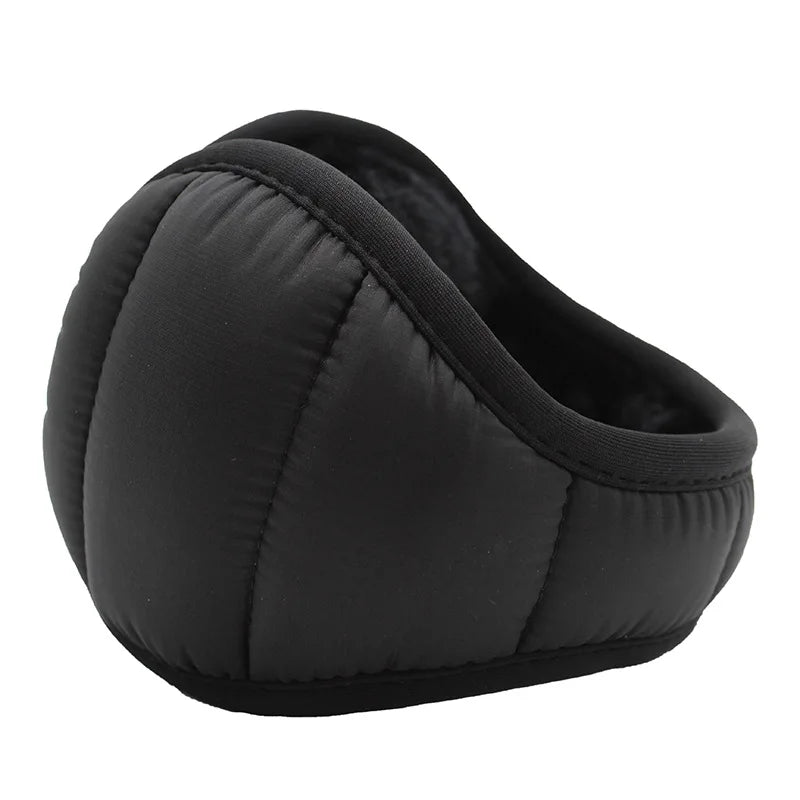 Men’s Foldable Plush Winter Earmuffs – Windproof Water-Resistant Ear Warmers for Cycling and Outdoor Wear