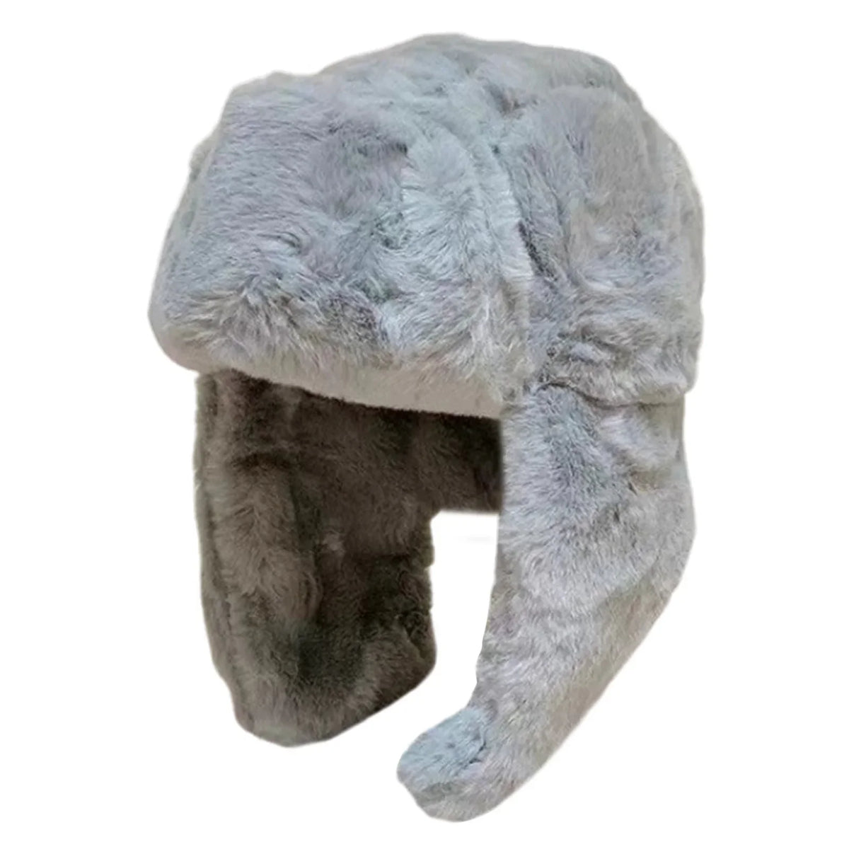 Women’s Plush Winter Trapper Hat – Soft Aviator Cap with Oversized Ear Flaps