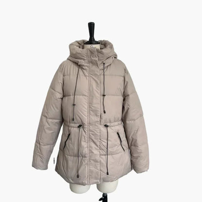 Women’s Fitted Quilted Jacket – Hooded with Water-Repellent Finish
