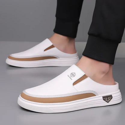 Men’s Casual Slip-On Shoes – Backless Everyday Shoes with Soft Non-Slip Sole