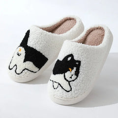 Women’s Printed Winter Slippers – Warm Non-Slip Indoor House Shoes