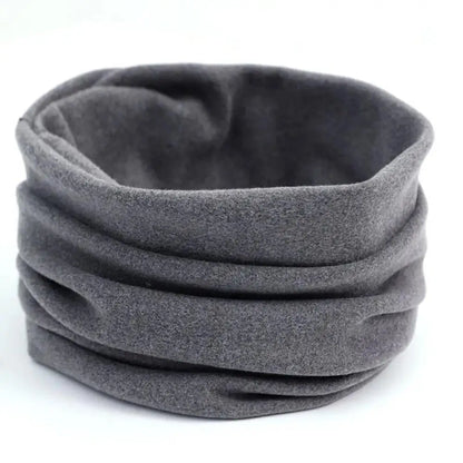 Unisex Thermal Fleece Snood Scarf – Thick Tubular Neck Warmer for Cold-Weather Layering