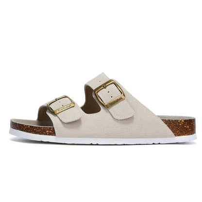 Women’s Plush-Lined Buckle Winter Slippers – Cosy Indoor Outdoor Sandals