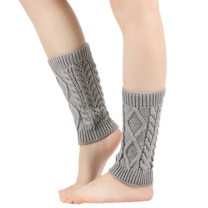 Women’s Cable-Knit Winter Leg Warmers – Soft Stretch Slouch Ankle Cuffs for Boots and Cold-Weather Layering