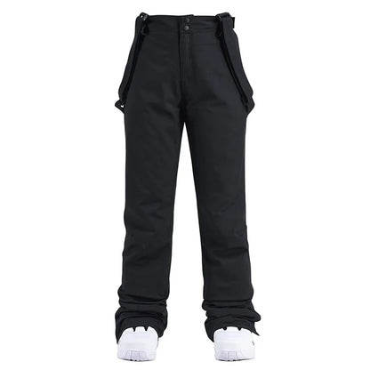 Women’s Waterproof Snowboard Trousers – Breathable Insulated Ski Pants with Adjustable Suspenders for Winter Sports