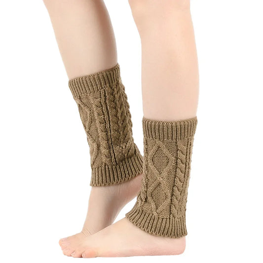 Women’s Cable-Knit Winter Leg Warmers – Soft Stretch Slouch Ankle Cuffs for Boots and Cold-Weather Layering