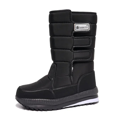 Men’s Waterproof Mid-Calf Snow Boots – Insulated Anti-Slip Winter Boots for Outdoor Wear