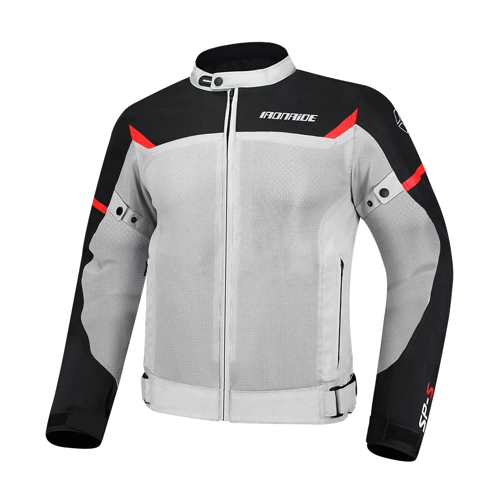 Men’s Breathable Motorcycle Jacket – Protective Zip-Up Riding Layer for Summer Touring and Everyday Road Use