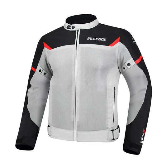 Men’s Breathable Motorcycle Jacket – Protective Zip-Up Riding Layer for Summer Touring and Everyday Road Use