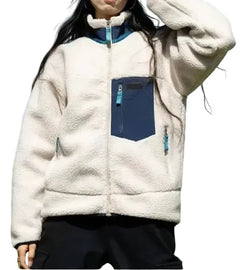 Women’s Sherpa Fleece Winter Jacket – Warm Windproof Zip-Up Outdoor Coat for Everyday Cold-Weather Wear